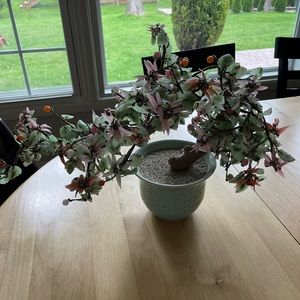 Medium Vintage Glass Bonsai Tree